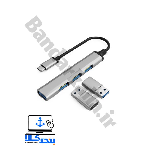 هاب 4 پورت  Type-C